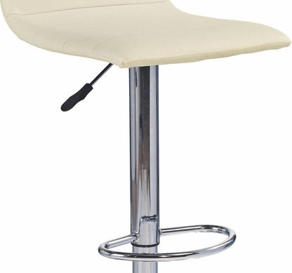 Bar Stool Matera | size: Length: 40cm, Width: 40cm, Height: 93-115cm, Depth: 42cm | color: White | image: 2 | variant: 1003040