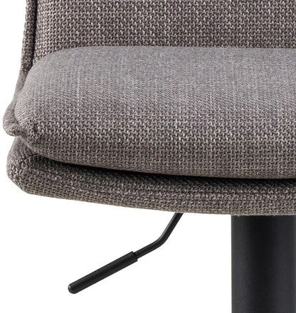 Bar Stool Monmouth | size: Width: 44cm, Height: 107cm, Depth: 53cm | color: Black/Grey | image: 4 | variant: 1001329
