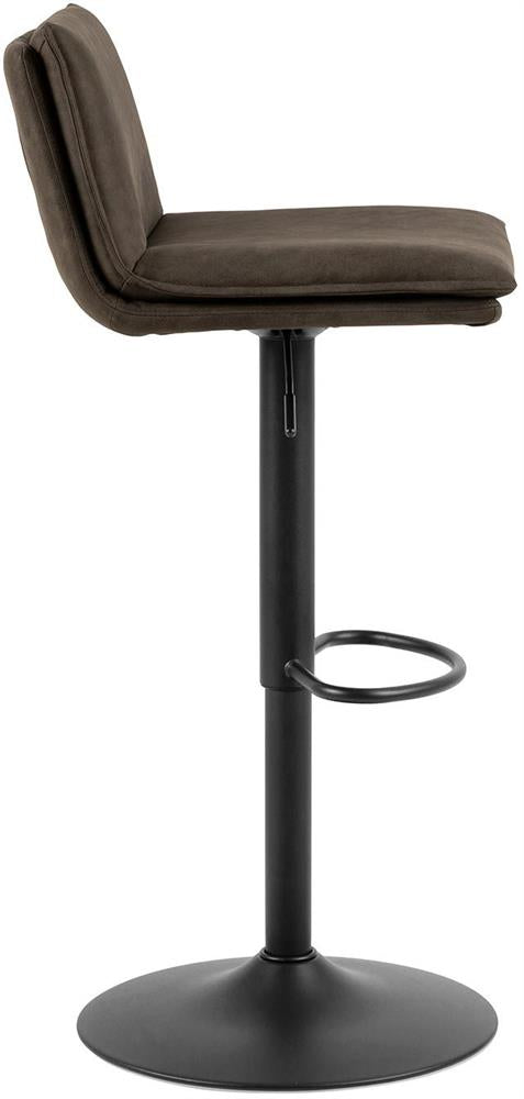 Bar Stool Monmouth | size: Width: 44cm, Height: 107cm, Depth: 53cm | color: Black | image: 2 | variant: 1001328