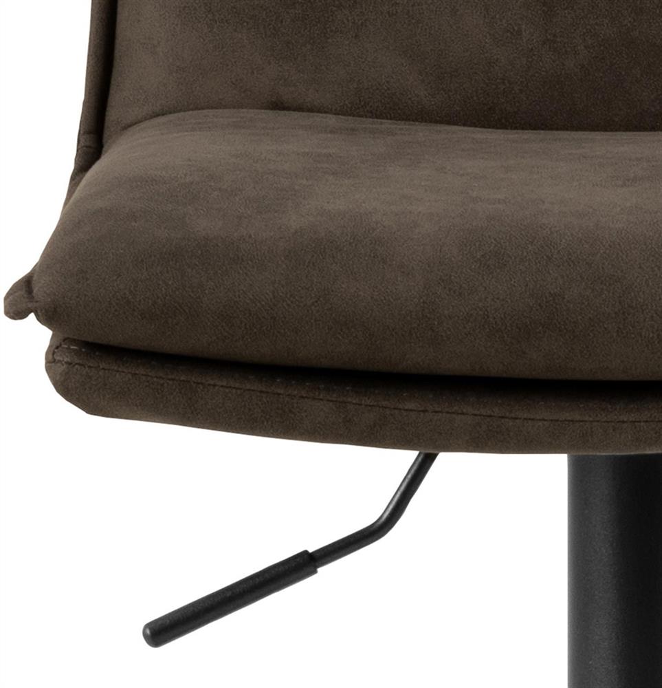 Bar Stool Monmouth | size: Width: 44cm, Height: 107cm, Depth: 53cm | color: Black | image: 5 | variant: 1001328