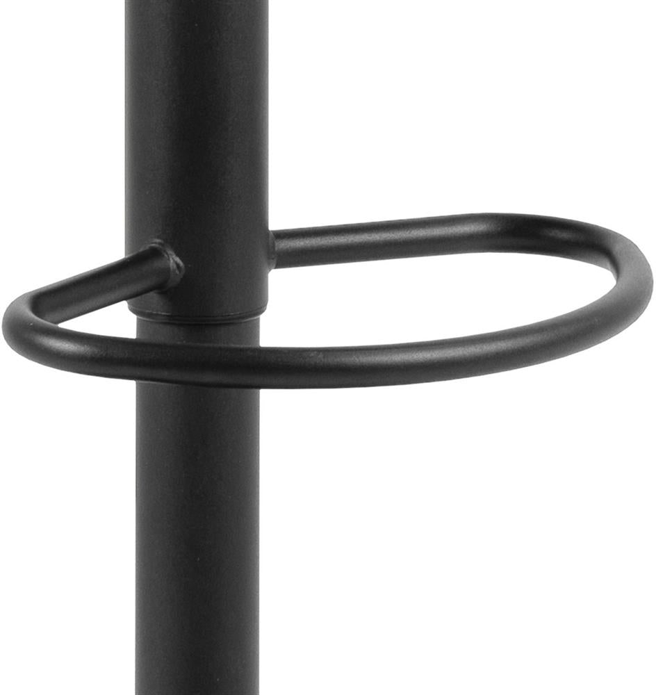 Bar Stool Monmouth | size: Width: 44cm, Height: 107cm, Depth: 53cm | color: Black | image: 6 | variant: 1001328