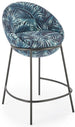 Bar Stool Pescara | size: Width: 53cm, Height: 90cm, Depth: 57cm | color: Blue | image: 0 | variant: 1003026