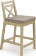 Bar Stool Piacenza | size: Length: 41cm, Width: 41cm, Height: 58-83cm, Depth: 48cm | color: Beige | image: 1 | variant: 1002985