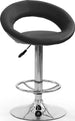 Bar Stool Potenza | size: Length: 46cm, Width: 54cm, Height: 80-102cm, Depth: 46cm | color: Black | image: 1 | variant: 1003035