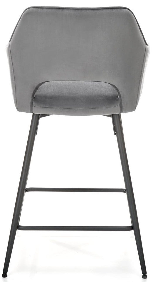 Bar Stool Rimini | size: Width: 55cm, Height: 96cm, Depth: 51cm | color: Gray | image: 5 | variant: 1003004