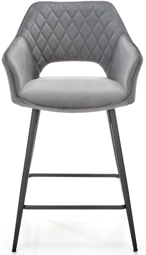 Bar Stool Rimini | size: Width: 55cm, Height: 96cm, Depth: 51cm | color: Gray | image: 6 | variant: 1003004