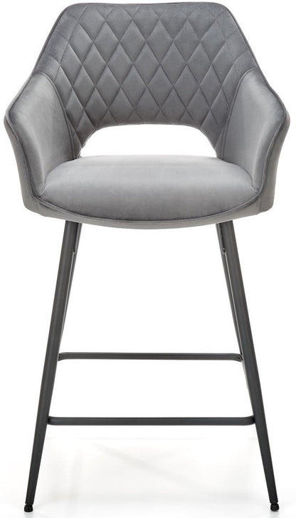 Bar Stool Rimini | size: Width: 55cm, Height: 96cm, Depth: 51cm | color: Gray | image: 6 | variant: 1003004