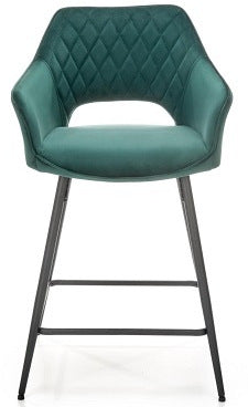 Bar Stool Rimini | size: Width: 55cm, Height: 96cm, Depth: 51cm | color: Green | image: 2 | variant: 1003003