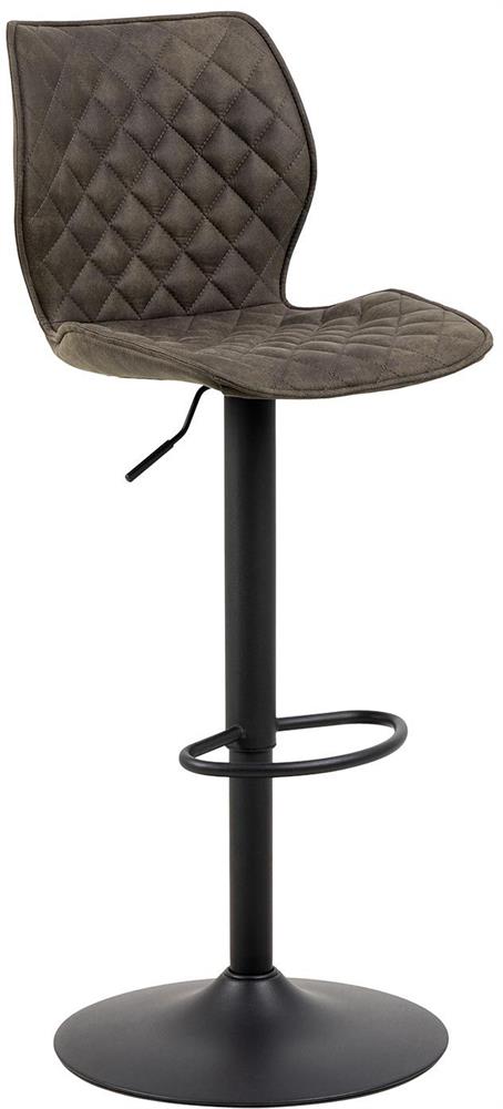 Bar Stool Sittingbourne | size: Width: 45.5cm, Height: 116cm, Depth: 50.5cm | color: Brown/Black | image: 1 | variant: 1005974