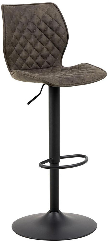 Bar Stool Sittingbourne | size: Width: 45.5cm, Height: 116cm, Depth: 50.5cm | color: Brown/Black | image: 1 | variant: 1005974