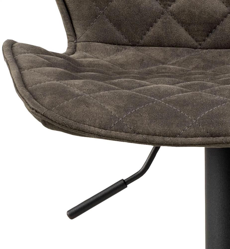 Bar Stool Sittingbourne | size: Width: 45.5cm, Height: 116cm, Depth: 50.5cm | color: Brown/Black | image: 5 | variant: 1005974
