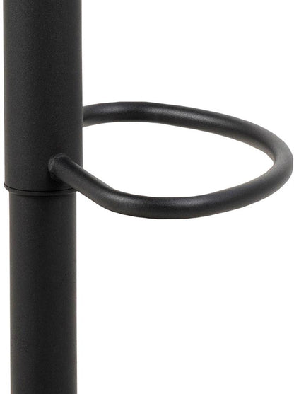 Bar Stool Sittingbourne | size: Width: 45.5cm, Height: 116cm, Depth: 50.5cm | color: Brown/Black | image: 6 | variant: 1005974