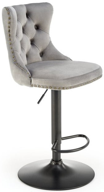 Bar Stool Teramo | size: Width: 47cm, Height: 118cm, Depth: 52cm | color: Gray | image: 0 | variant: 1003022