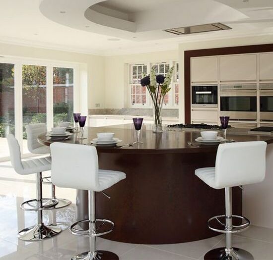 Bar Stool Tunbridge | size: Length: 46cm, Width: 46cm, Height: 88-109cm, Depth: 42cm | color: White | image: 2 | variant: 1001310