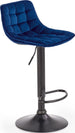Bar Stool Vibo Valentia | size: Length: 43cm, Width: 43cm, Height: 106cm, Depth: 44cm | color: Blue | image: 1 | variant: 1003055