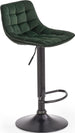 Bar Stool Vibo Valentia | size: Length: 43cm, Width: 43cm, Height: 84-106cm, Depth: 44cm | color: Green | image: 8 | variant: 1003054