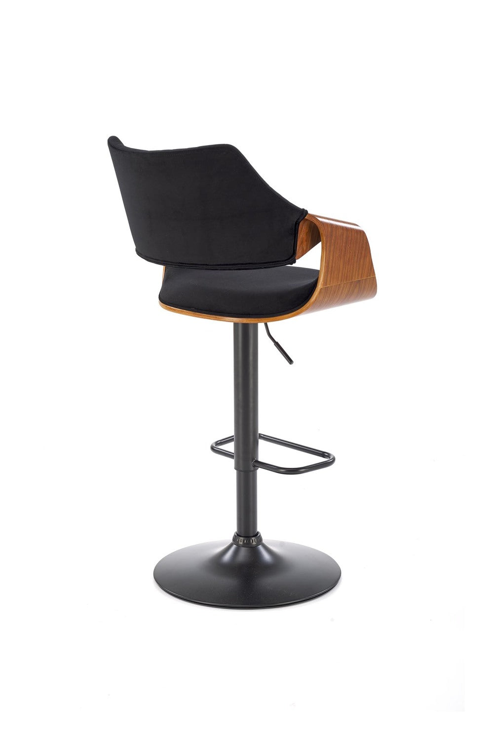 Bar Stool West Alytus | size: Width: 55cm, Height: 114cm, Depth: 52cm | color: Brown/Black | image: 1 | variant: 1007577