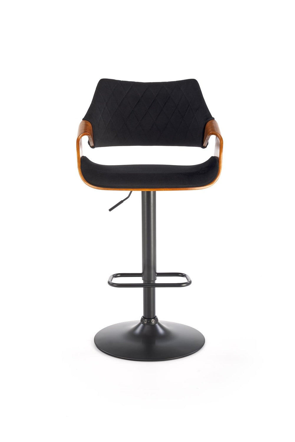 Bar Stool West Alytus | size: Width: 55cm, Height: 114cm, Depth: 52cm | color: Brown/Black | image: 3 | variant: 1007577