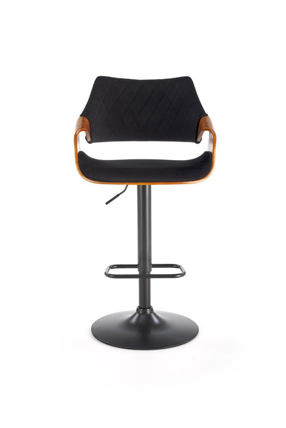 Bar Stool West Alytus | size: Width: 55cm, Height: 114cm, Depth: 52cm | color: Brown/Black | image: 3 | variant: 1007577