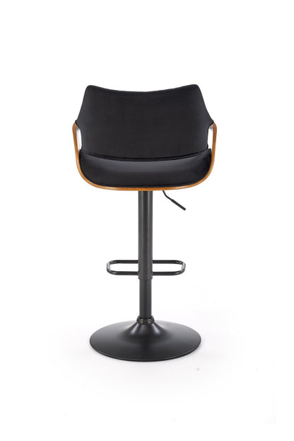 Bar Stool West Alytus | size: Width: 55cm, Height: 114cm, Depth: 52cm | color: Brown/Black | image: 4 | variant: 1007577
