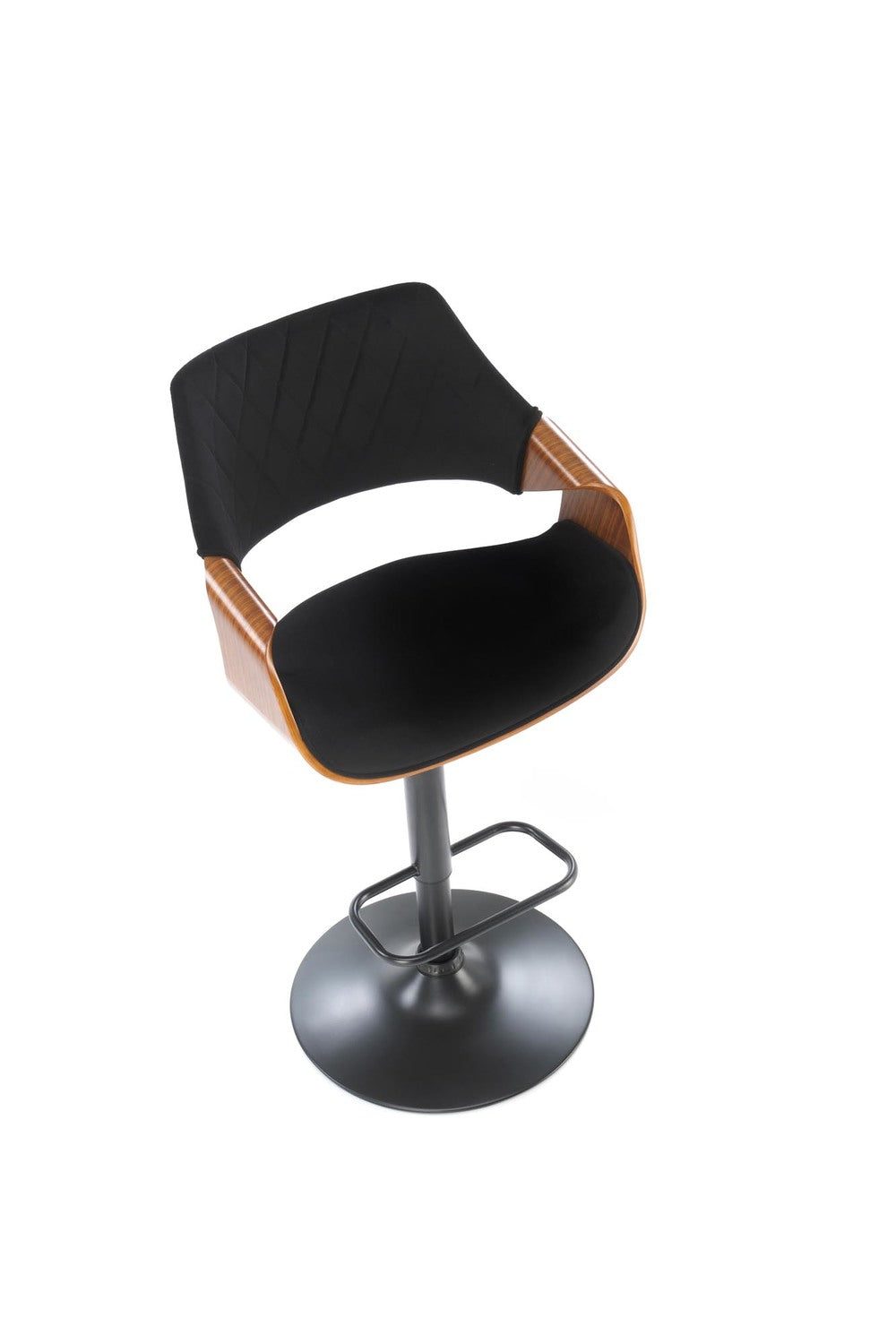 Bar Stool West Alytus | size: Width: 55cm, Height: 114cm, Depth: 52cm | color: Brown/Black | image: 5 | variant: 1007577