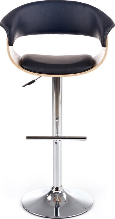 Bar Stool West Brighton | size: Length: 46cm, Width: 59cm, Height: 90-112cm, Depth: 46cm | color: Black | image: 3 | variant: 1007059