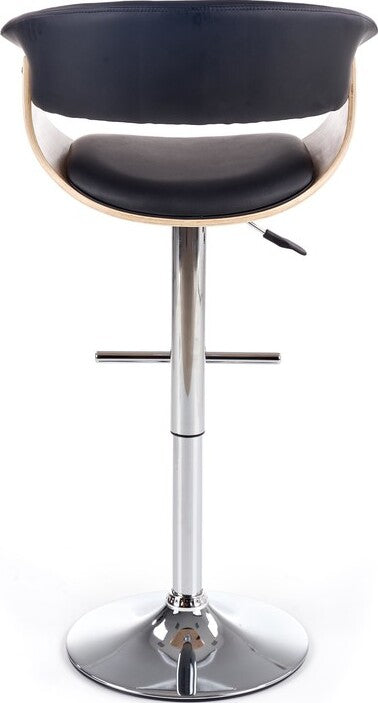 Bar Stool West Brighton | size: Length: 46cm, Width: 59cm, Height: 90-112cm, Depth: 46cm | color: Black | image: 4 | variant: 1007059