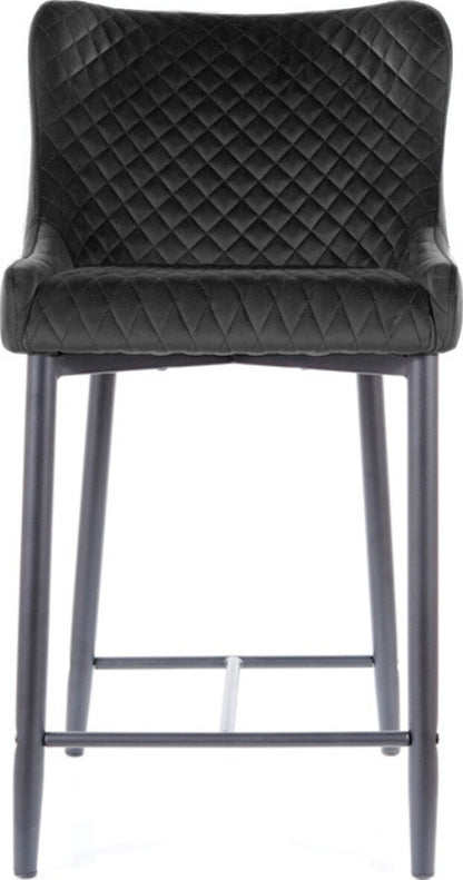 Bar Stool West Olbia | size: Length: 46cm, Width: 45cm, Height: 88cm, Depth: 41cm | color: Black | image: 4 | variant: 1007824