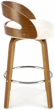 Bar Stool West Truro | size: Width: 47cm, Height: 84cm, Depth: 43cm | color: White | image: 2 | variant: 1007314