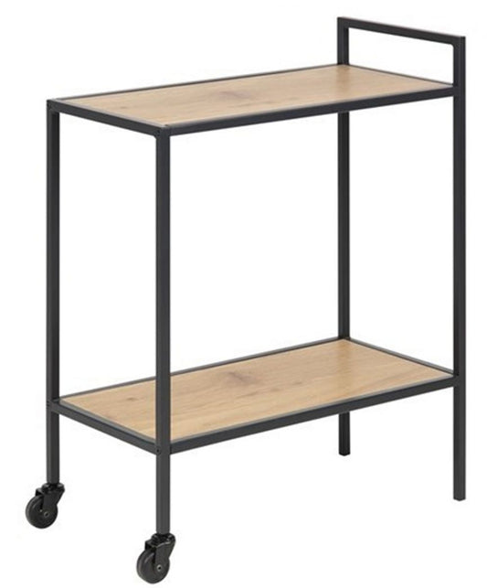 Bar Table Aberystwyth | size: Length: 30cm, Width: 60cm, Height: 75cm | color: Black/Oak | image: 0 | variant: 1001701