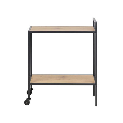 Bar Table Aberystwyth | size: Length: 30cm, Width: 60cm, Height: 75cm | color: Black/Oak | image: 1 | variant: 1001701