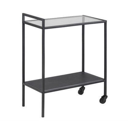 Bar Table Aberystwyth | size: Length: 30cm, Width: 60cm, Height: 75cm | color: Transparent/Black | image: 1 | variant: 1001702