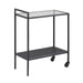 Bar Table Aberystwyth | size: Length: 30cm, Width: 60cm, Height: 75cm | color: Transparent/Black | image: 1 | variant: 1001702