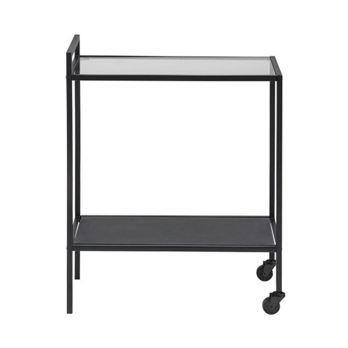 Bar Table Aberystwyth | size: Length: 30cm, Width: 60cm, Height: 75cm | color: Transparent/Black | image: 2 | variant: 1001702