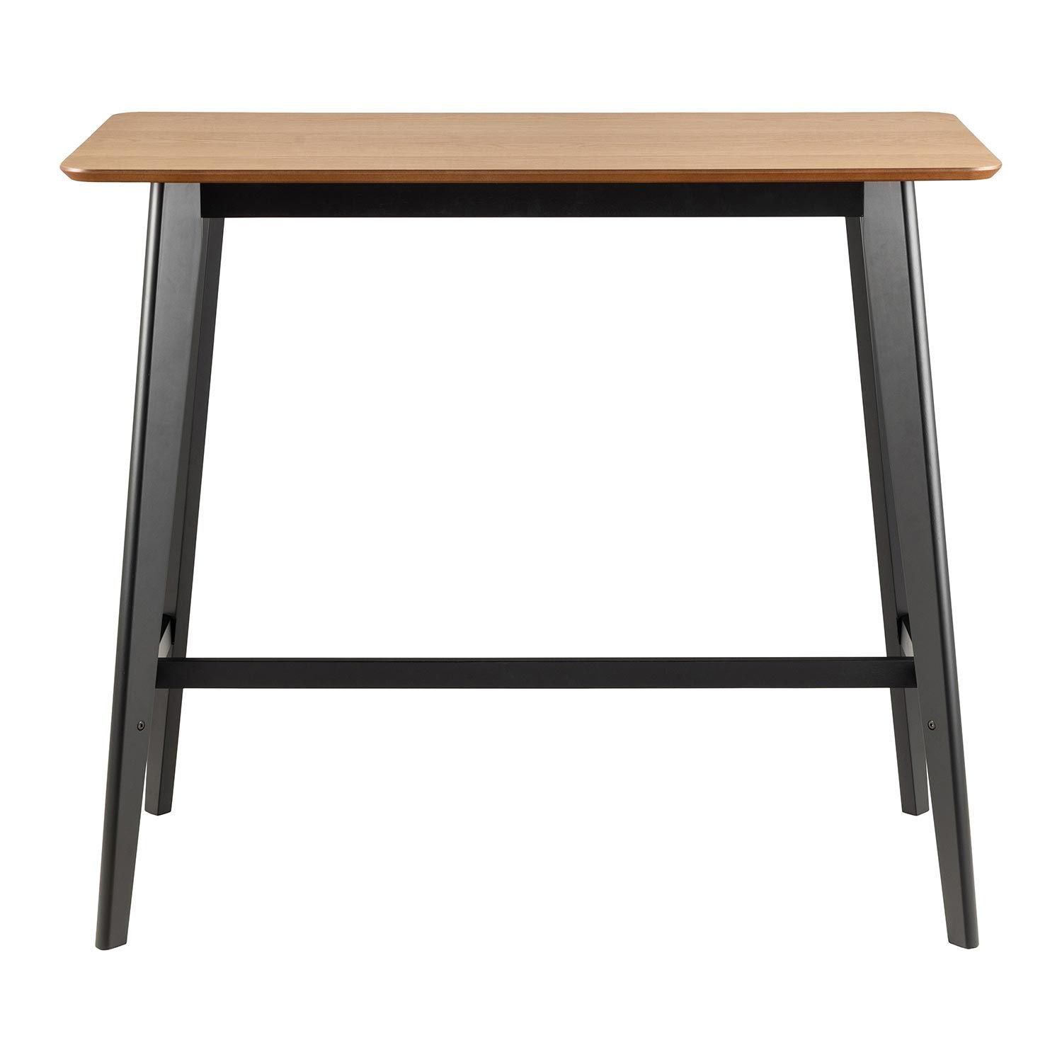 Bar Table Broadstairs | size: Length: 60cm, Width: 120cm, Height: 105cm | color: Black/Oak | image: 1 | variant: 1006536