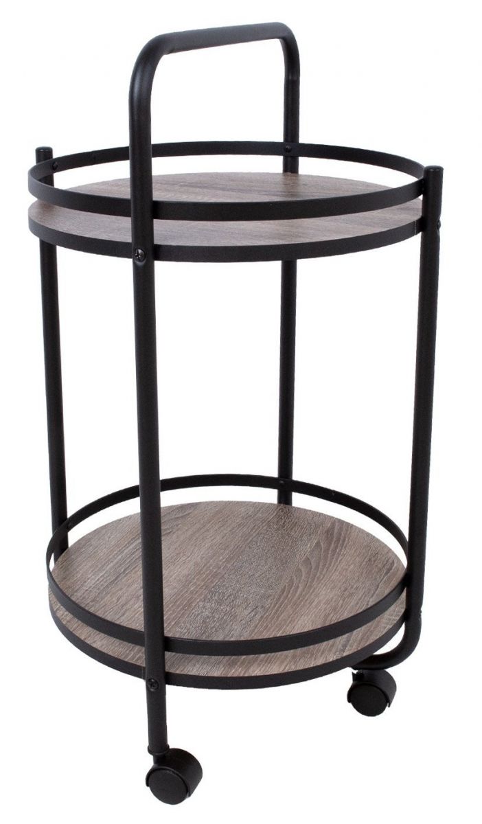 Bar Table East Betws | size: Length: 44cm, Width: 44cm, Height: 75cm, Diameter: 44cm | color: Brown/Black | image: 1 | variant: 1005527