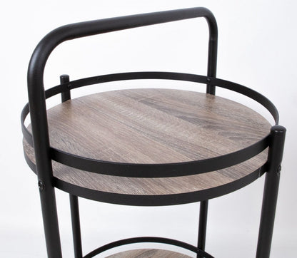 Bar Table East Betws | size: Length: 44cm, Width: 44cm, Height: 75cm, Diameter: 44cm | color: Brown/Black | image: 2 | variant: 1005527