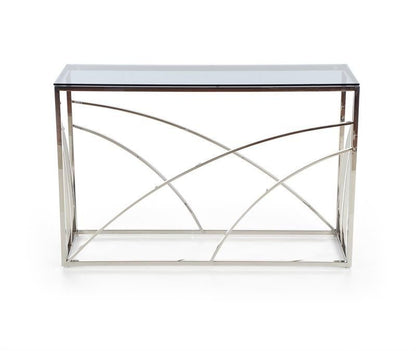 Bar Table East Zanzibar | size: Length: 40cm, Width: 120cm, Height: 78cm | color: Transparent/Grey | image: 2 | variant: 1006891