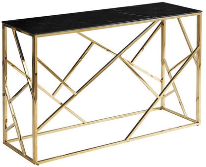 Bar Table Lytham St Annes | size: Length: 40cm, Width: 120cm, Height: 78cm | color: Black/Gold | image: 0 | variant: 1004496