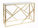 Bar Table Lytham St Annes | size: Length: 40cm, Width: 120cm, Height: 78cm | color: White/Gold | image: 1 | variant: 1004497