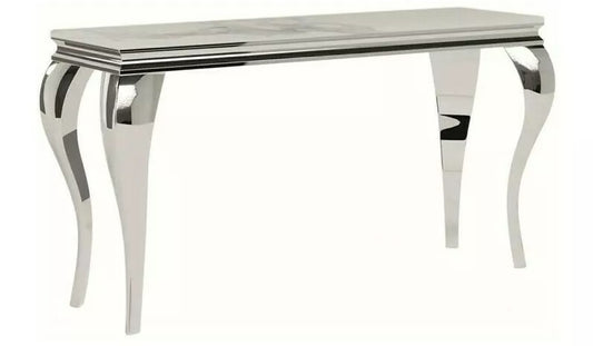 Bar Table Malvern | size: Length: 40cm, Width: 120cm, Height: 78cm | color: White/Grey | image: 0 | variant: 1004499