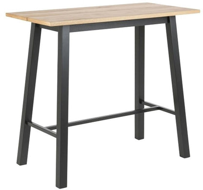 Bar Table Troms | size: Length: 58cm, Width: 117cm, Height: 105cm | color: Black/Oak | image: 1 | variant: 1001699