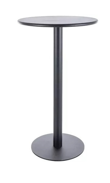 Bar Table West Brazilia | size: Length: 60cm, Width: 60cm, Height: 105cm, Diameter: 60cm | color: Black | image: 0 | variant: 1008073