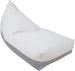 Bean Bag Ebbw Vale | size: Width: 80cm, Height: 130cm, Depth: 70cm | color: White/Grey | image: 1 | variant: 1001359