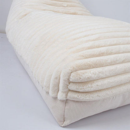 Bean Bag Tredegar | size: Width: 80cm, Height: 130cm, Depth: 70cm | color: White | image: 2 | variant: 1001356