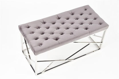 Bedroom Bench Aarhus | size: Width: 98cm, Height: 47cm, Depth: 44cm | color: Gray | image: 1 | variant: 1001961