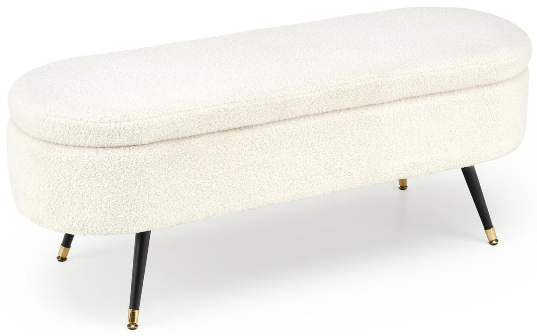 Bedroom Bench Aveiro | size: Length: 40cm, Width: 120cm, Height: 46cm | color: Beige | image: 0 | variant: 1016857