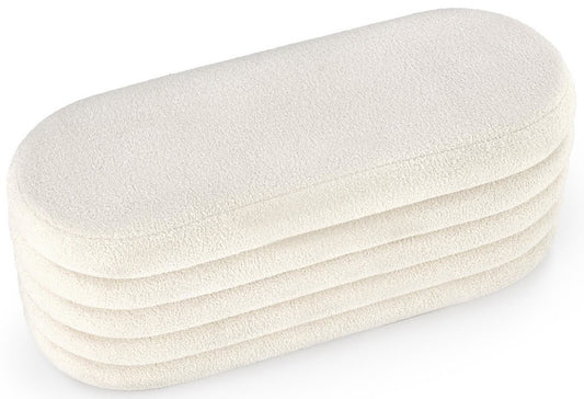 Bedroom Bench Bliss | size: Length: 42cm, Width: 105cm, Height: 42cm | color: Beige | image: 0 | variant: 1016858