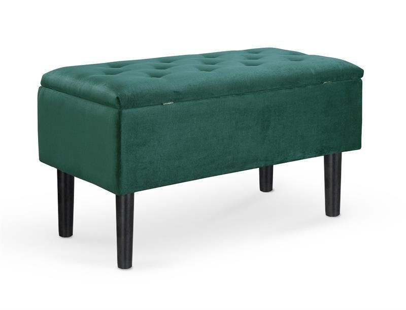 Bedroom Bench Odense | size: Width: 80cm, Height: 44cm, Depth: 40cm | color: Green | image: 1 | variant: 1001993