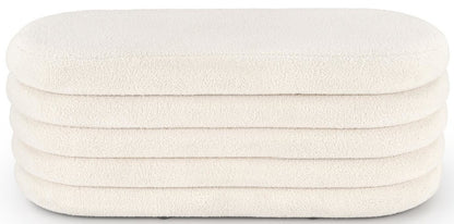 Bedroom Bench West Linkoping | size: Length: 42cm, Width: 105cm, Height: 42cm | color: Beige | image: 1 | variant: 1007485
